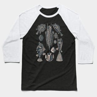 Ernst Haeckel Ostraciontes Fish Lavander Grey Baseball T-Shirt